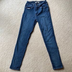 Levi High Rise Skinny Jeans